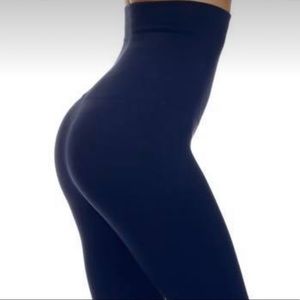 Women’s Yelete Navy Lined Tummy Control Leggings